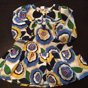 EUC adorable flower print dress 12mos